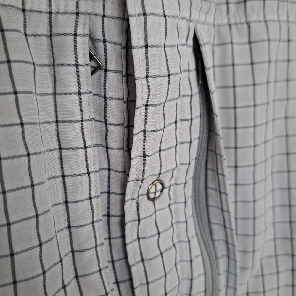 5.11 Tactical Series Mens XL Short Sleeve Snap Shirt Windowpane Zip Pocket - Picture 5 of 11